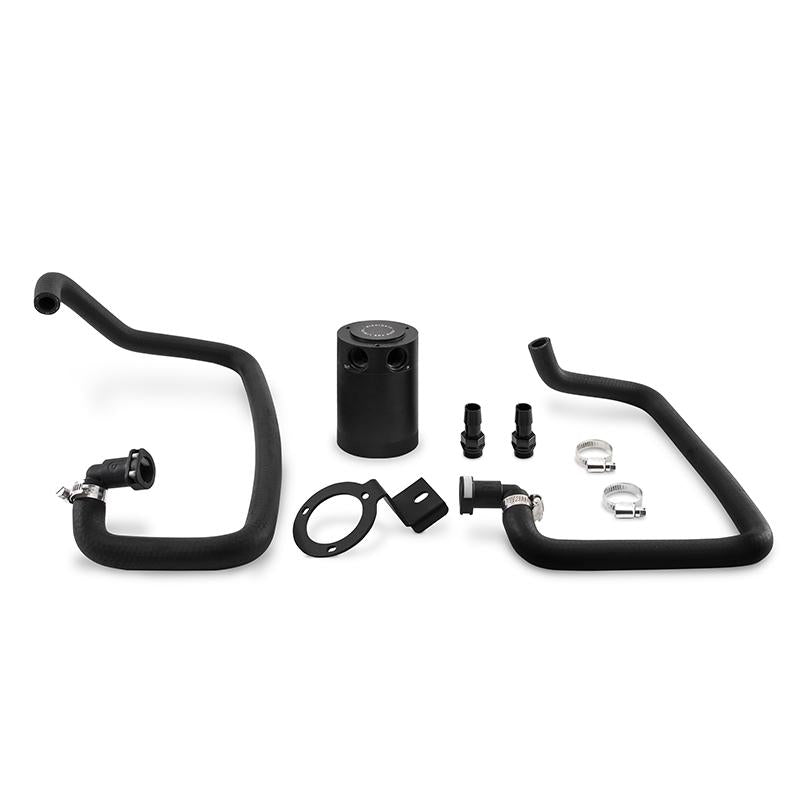 Mishimoto 2015+ Ford Mustang EcoBoost Baffled Oil Catch Can Kit - Black MMBCC-MUS4-15PBE Main Image