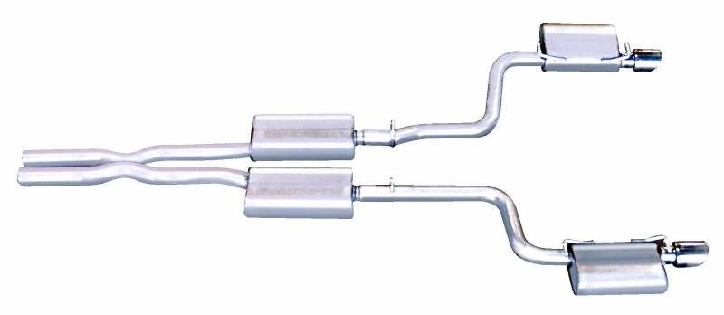 Gibson 05-10 Chrysler 300 C SRT8 6.1L 2.5in Cat-Back Dual Exhaust - Stainless 617004 Main Image