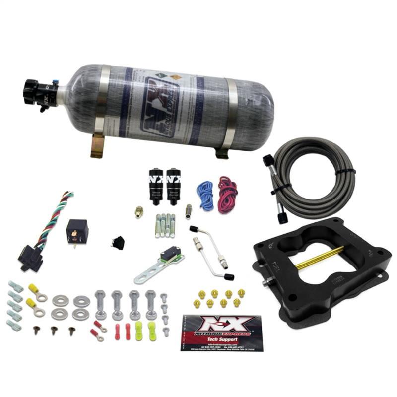 Nitrous Express Q-Jet/Holley Spread Bore Hitman Plus Nitrous Kit w/Composite Bottle 40081-12 Main Image