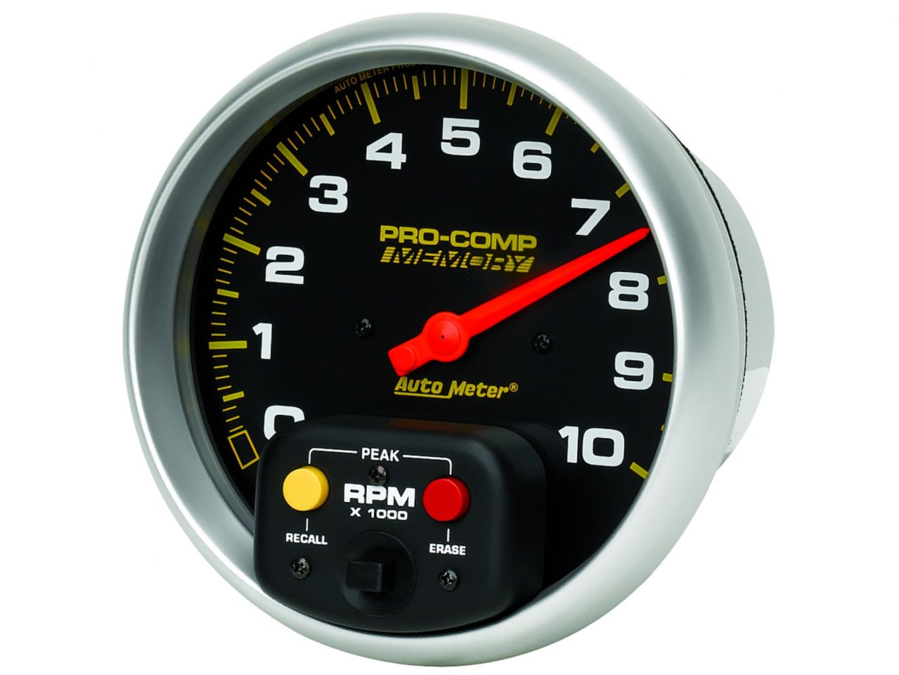 Autometer Gauge, Tachometer, 5", 10k Rpm In-Dash w/Peak Memory, Pro-Comp