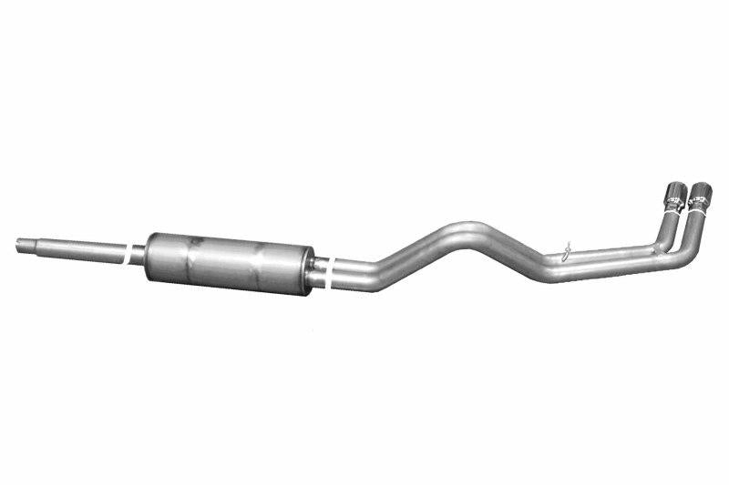 Gibson 87-92 Ford F-150 Custom 4.9L 2.5in Cat-Back Dual Sport Exhaust - Aluminized 9800 Main Image