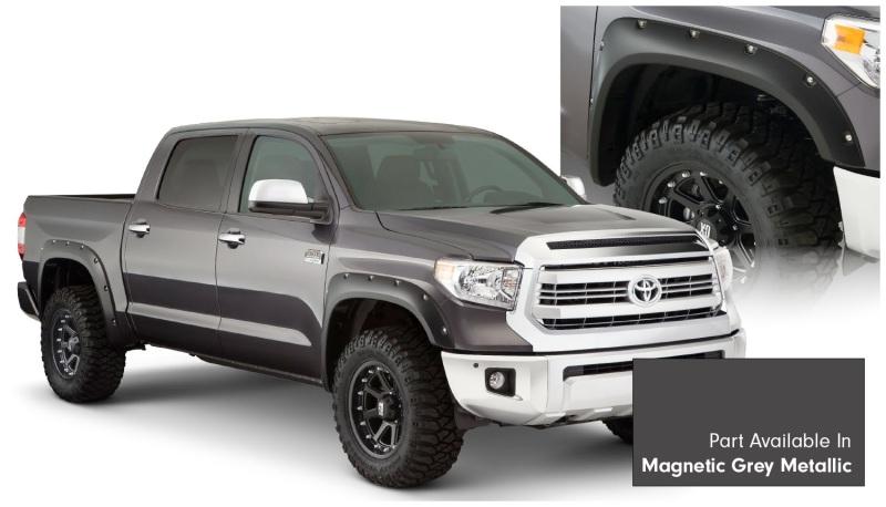 Bushwacker 16-18 Toyota Tundra Fleetside Pocket Style Flares 4pc - Magnetic Grey 30918-63 Main Image