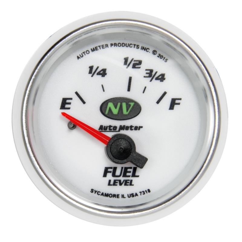 Autometer NV Gauge Fuel Level 2 1/16in 16e To 158f Elec NV 7318 Main Image