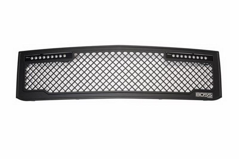 Putco 15-19 Chevy Silv HD Lighted Boss Grille (w/ Qty 2 - 10in Luminix Light Bars) 270525BL Main Image