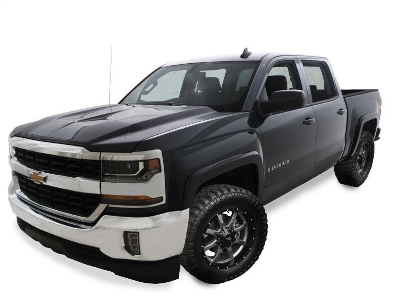 Bushwacker 16-18 Chevy Silverado 1500 Fleetside OE Style Flares - 4 pc 69.3/78.8/97.8in Bed - Black 40956-34 Main Image