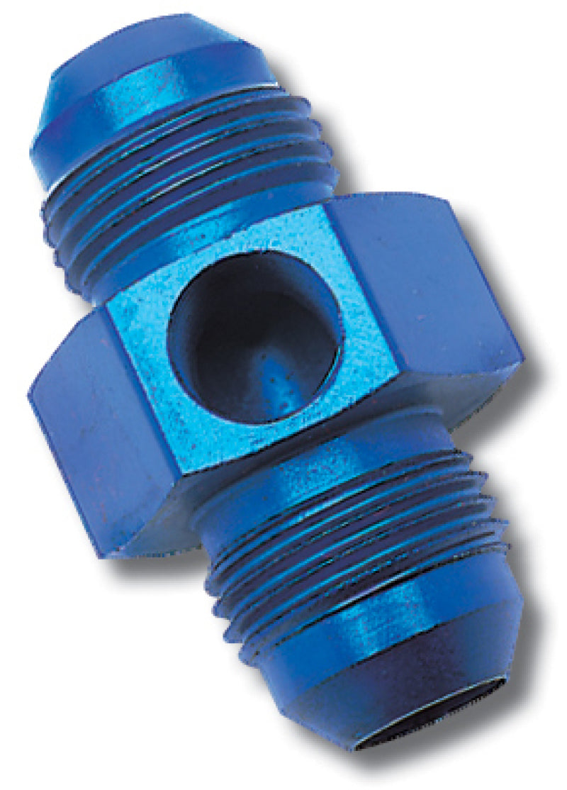 Russell -8 AN Flare To 3/8 Inch Pipe Pressure Adapter (Blue Finish)