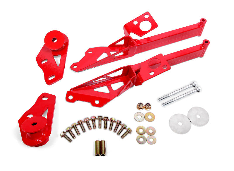 BMR Suspension 15-18 Ford Mustang S550 IRS Subframe Support Brace (Red) CB762R