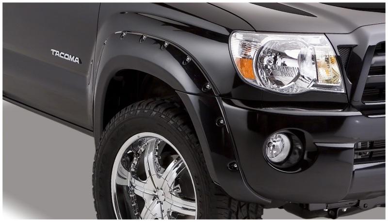 Bushwacker 05-11 Toyota Tacoma Fleetside Pocket Style Flares 4pc 60.3in Bed - Black 31925-02 Main Image