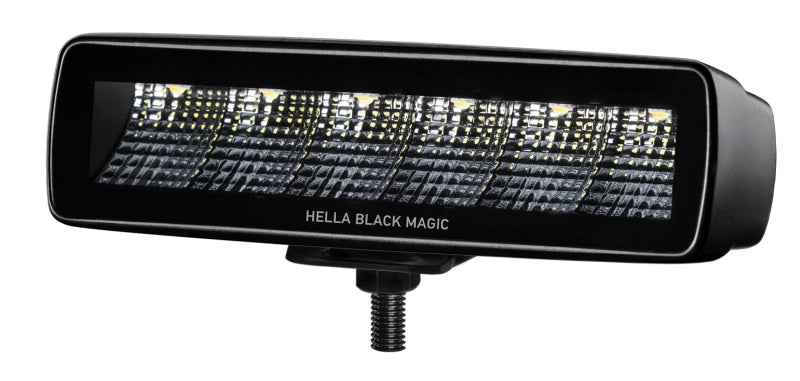 Hella Universal Black Magic 6 L.E.D. Mini Light Bar - Flood Beam 358176201