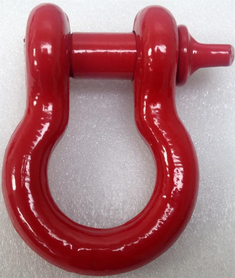 Iron Cross 3/4in D-Ring Shackle - Red 1000-08 Main Image