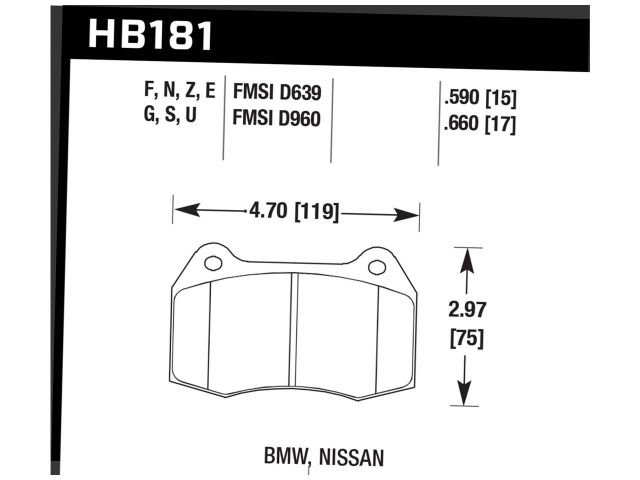 Hawk Disc Brake Pad