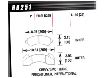 Hawk SuperDuty Street Rear Brake Pad