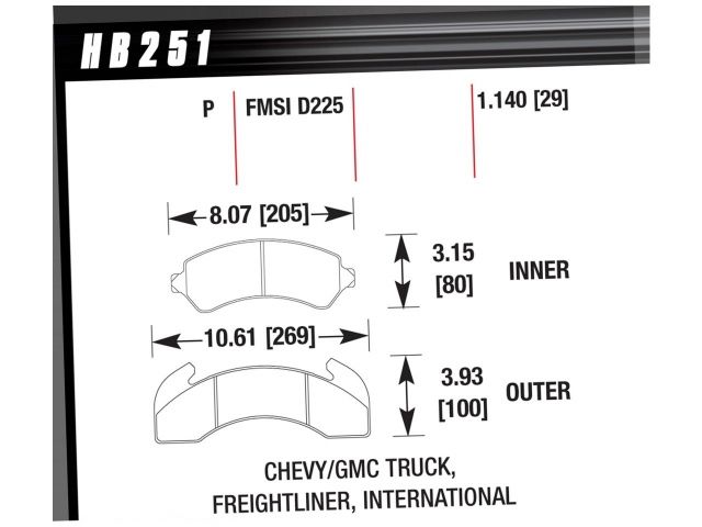 Hawk SuperDuty Street Rear Brake Pad