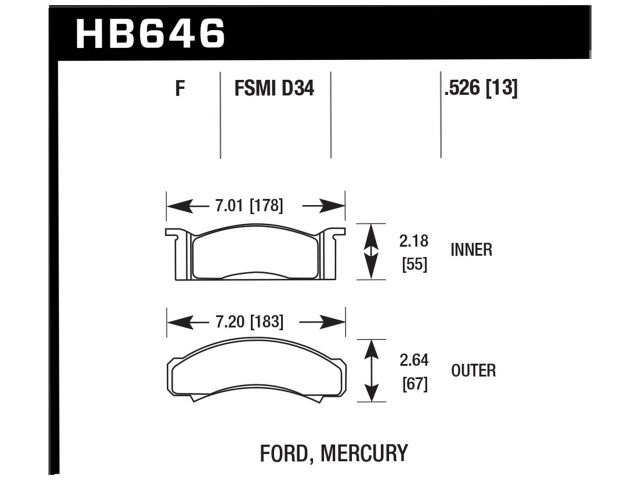 Hawk Disc Brake Pad