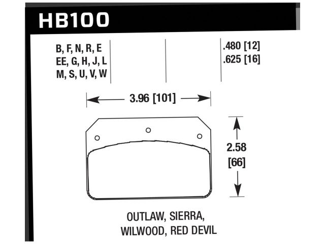 Hawk Disc Brake Pad