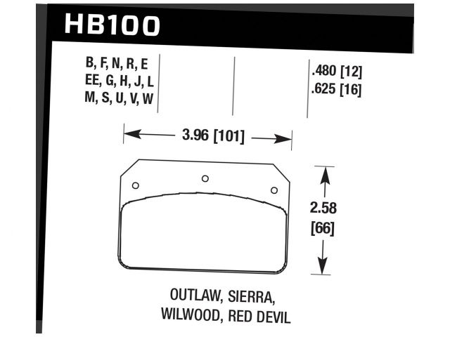 Hawk Disc Brake Pad
