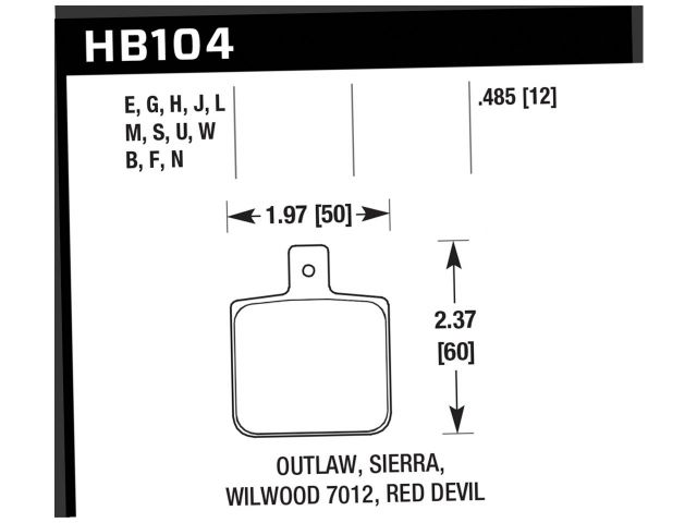 Hawk Disc Brake Pad