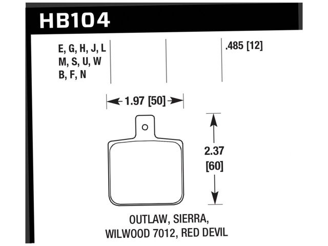 Hawk Disc Brake Pad