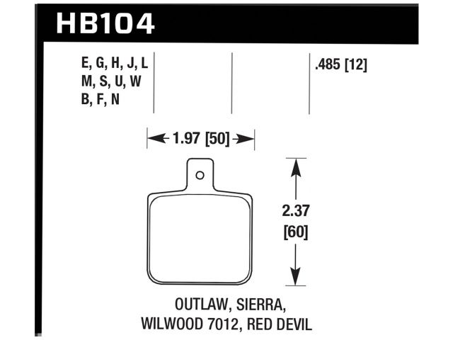 Hawk Disc Brake Pad