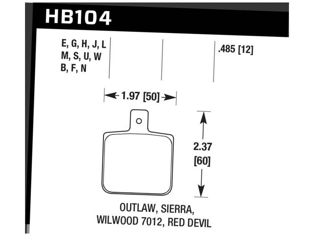 Hawk Disc Brake Pad