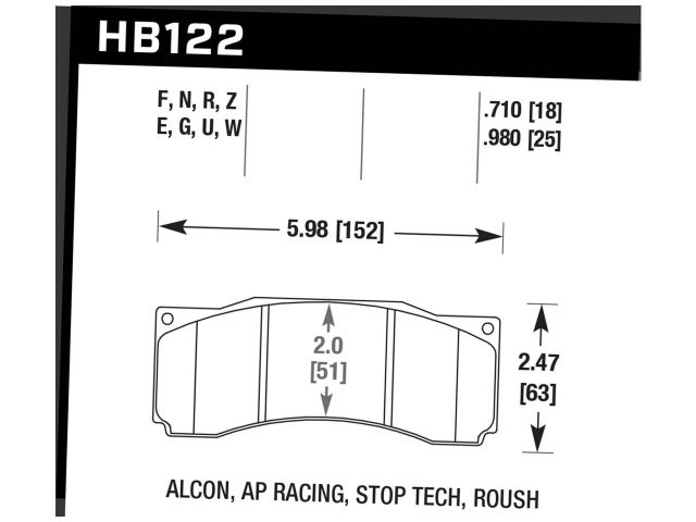 Hawk Disc Brake Pad