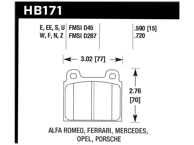 Hawk Disc Brake Pad