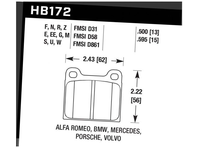 Hawk Disc Brake Pad