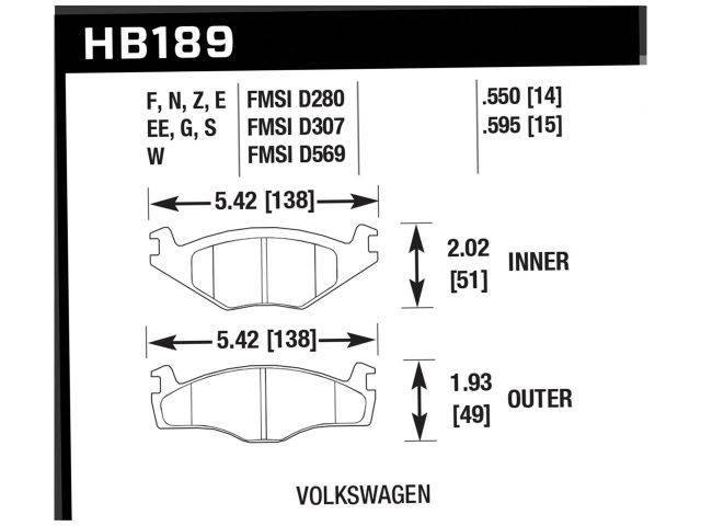 Hawk Disc Brake Pad