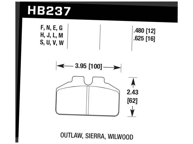 Hawk Disc Brake Pad