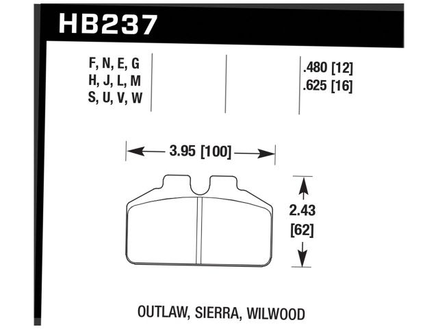 Hawk Disc Brake Pad