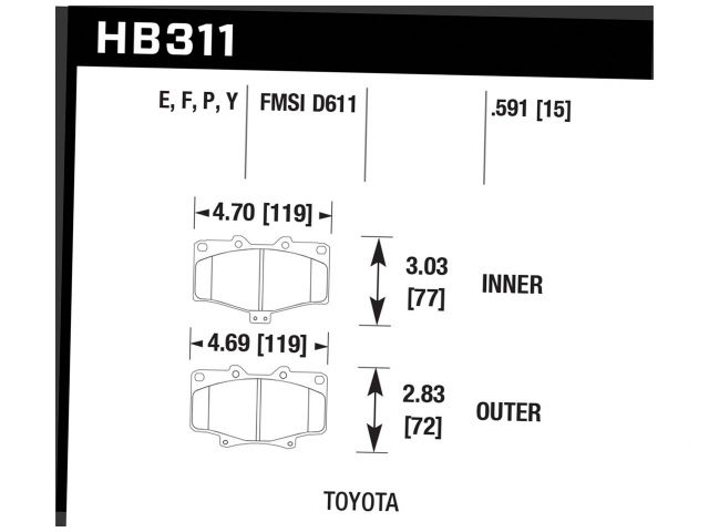 Hawk Disc Brake Pad