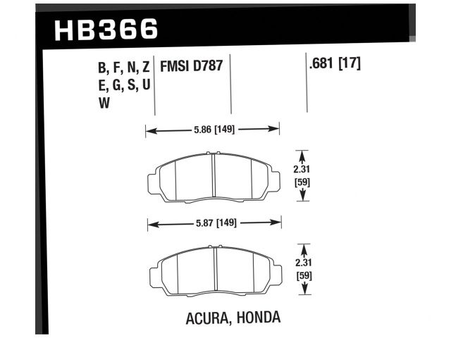 Hawk Disc Brake Pad