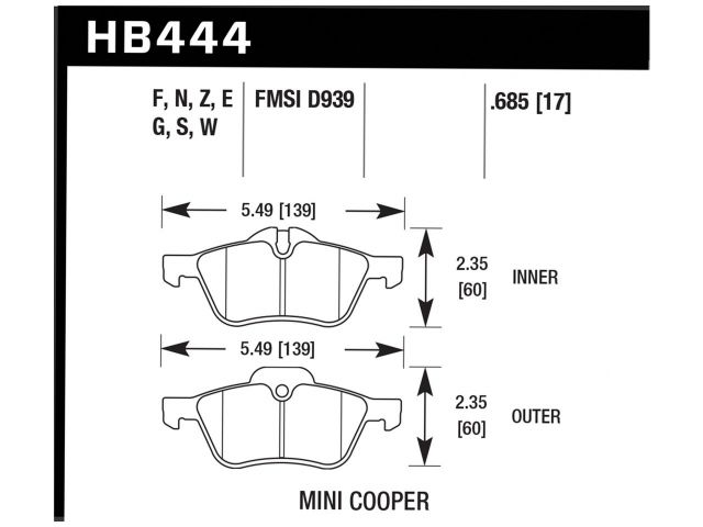 Hawk Disc Brake Pad