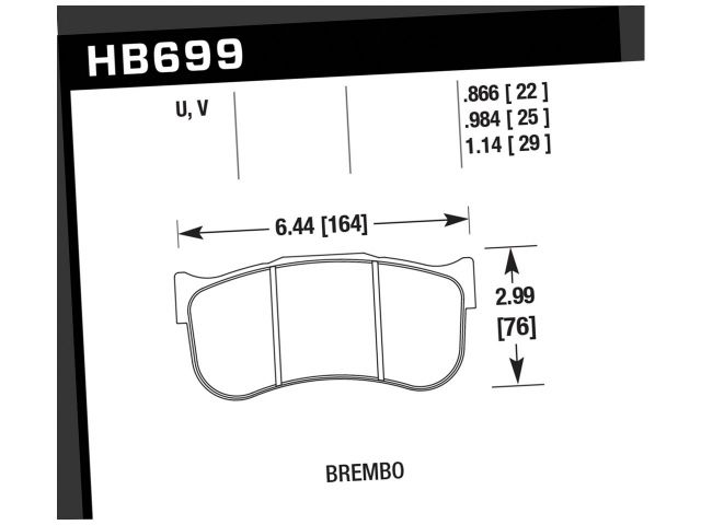 Hawk DTC-70 Brembo GT-3 caliper (wide annulus) Motorsports Brake Pad