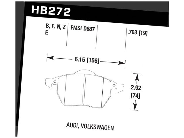 Hawk PC Street Front Brake Pad