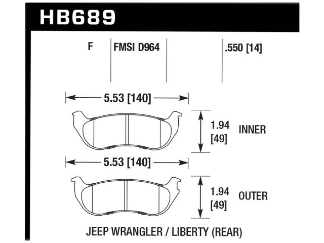 Hawk Disc Brake Pad
