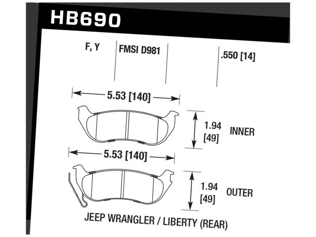 Hawk Disc Brake Pad