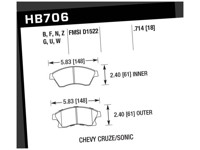 Hawk Disc Brake Pad