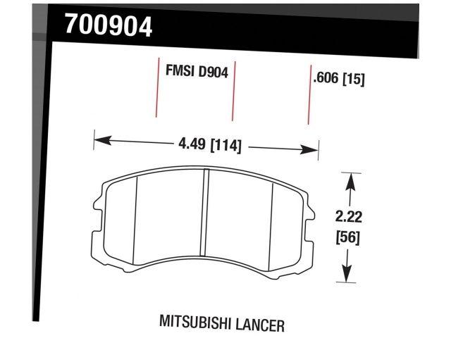 Hawk Brake Pads 770904 Item Image