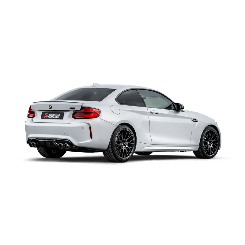 Akrapovic 2018+ BMW M2 Competition/M2 CS (F87N) Slip-On Line (Titanium) w/Carbon Fiber Tips S-BM/T/3H Main Image