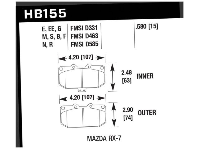 Hawk Disc Brake Pad