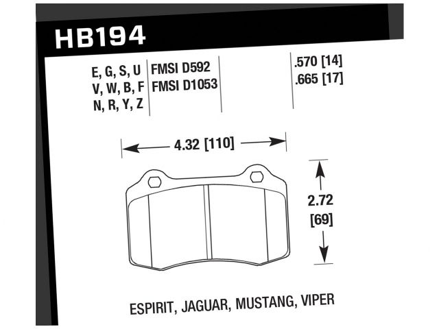 Hawk Disc Brake Pad