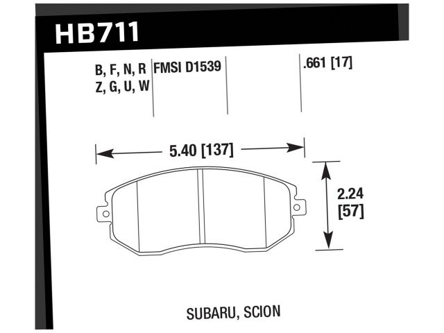 Hawk Disc Brake Pad