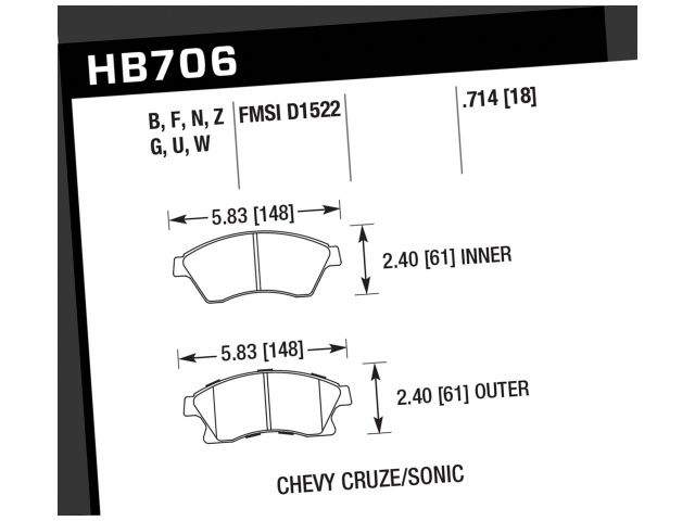 Hawk Disc Brake Pad