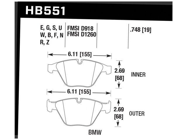 Hawk Disc Brake Pad