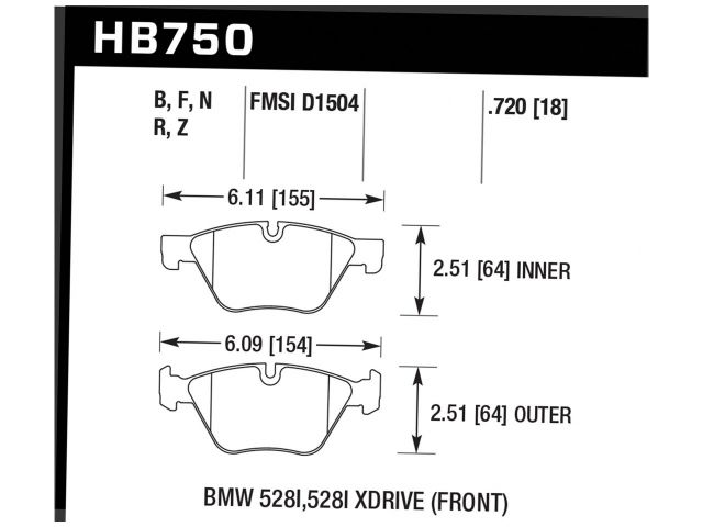 Hawk Disc Brake Pad