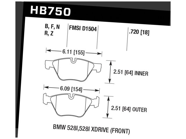 Hawk Disc Brake Pad