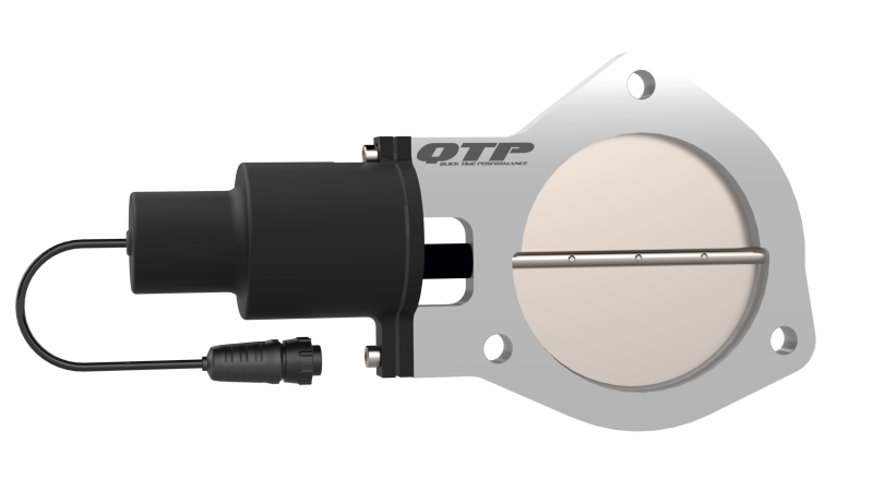 QTP 4in Bolt-On QTEC Electric Cutout Valve - Single QTEC40 Main Image
