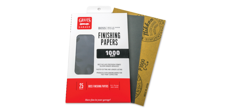 Griots Garage BOSS Finishing Papers- 1000g - 5 .5in x 9in (25 Sheets) B1025