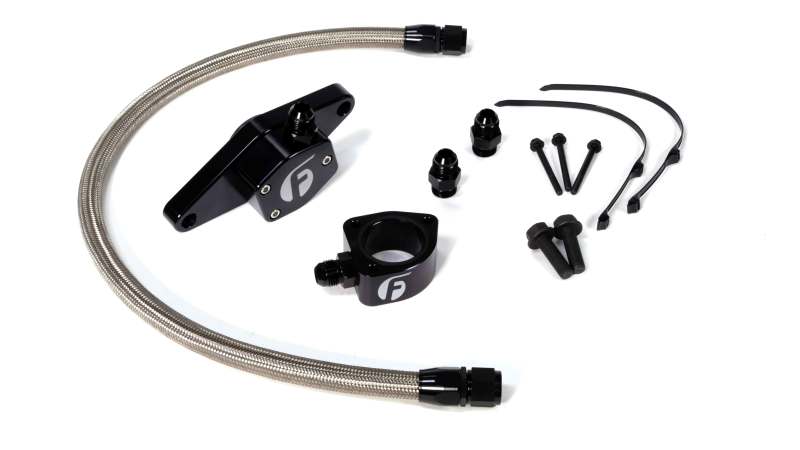 Fleece Performance 98.5-02 VP Coolant Bypass Kit w/ Stainless Steel Braided Line FPE-CLNTBYPS-CUMMINS-VP-SS